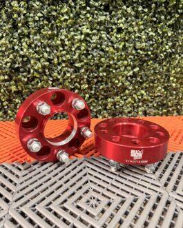Separadores de ruedas Ford Ranger 1998-2011, JEEP Wrangler YJ y TJ 1987-2006; Cherokee XJ 1984 – 2001, Jeep Cherockee Sport 84 XJ 1984-2001; Grand Cherokee ZJ y ZG 1993-1998, Grand Cherokee WJ 1999-2004 , Jeep Liberty KJ y Cherokee KJ y KK 2002-2007; Jeep Wrangler Renegade 1991-1992 (Ed. especial), Jeep Commanche MJ 1986-1992. (Distribución: 5×114.3, Espesor: 35mm, Rosca: 1/2¨, Centro: 71.6mm)