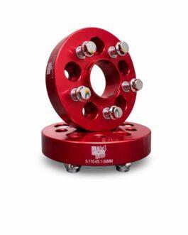 Separadores de ruedas  DOGE RAMPAGE 2024+, FIAT TORO 2016+, JEEP RENEGADE 2015+ Y JEEP COMPASS 2017+ (Distribución: 5×110, Espesor: 35mm, Rosca: M14x1.5, Centro: 65.1 mm)